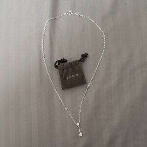 Avon Silver Drop Pendant
